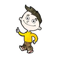 cartoon happy boy N379