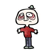 cartoon tired man N5