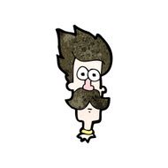 Cartoon Man With Mustache N155