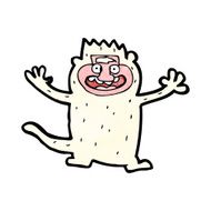 cartoon white monkey N3