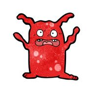 cartoon crazy alien N19