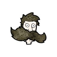 cartoon huge mustache N2