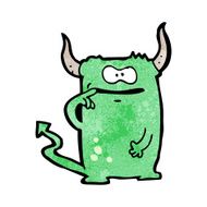 cartoon little monster N111