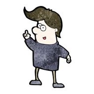 cartoon boy with idea N122