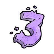 Cartoon Number Three N6