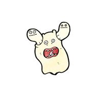 Spooky Cartoon Ghost N21