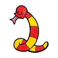 cartoon snake with skull N12