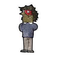 cartoon man with lightning bolt make up N3