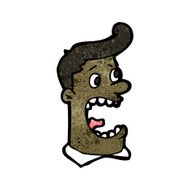 cartoon screaming man N31