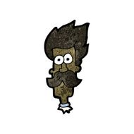 cartoon mustache man N41