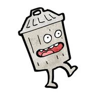 Cartoon Garbage Can N16