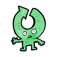 cartoon arrow symbol man N5