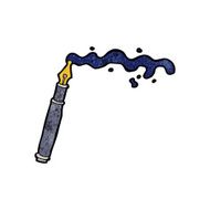 cartoon messy fountain pen N6