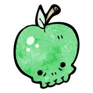 cartoon apple skull N2