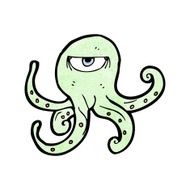 Cartoon Octopus N140