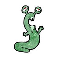 cartoon weird alien monster N30
