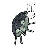 cartoon spooky beetle N2