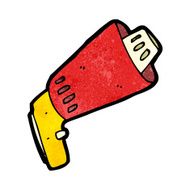 cartoon loudhailer N6