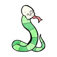 cartoon spooky snake N7