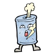 cartoon fizzing soda can N53