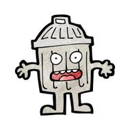 Cartoon Garbage Can N17
