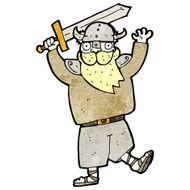 cartoon blond viking man N3