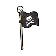 cartoon pirate flag N12