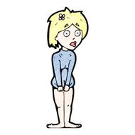embarrassed woman cartoon N2