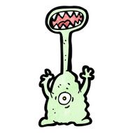 cartoon weird alien N31