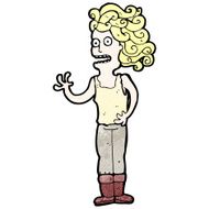 cartoon stressed woman N15