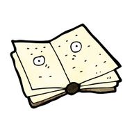 cartoon magic spell book N51