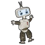cartoon cute robot N2