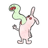 cartoon spooky rabbit N14