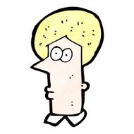 cartoon staring face N21
