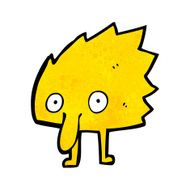 funny little monster cartoon N28