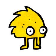 funny little monster cartoon N30