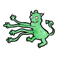 cartoon monster with long arms N3