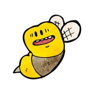 cartoon fat bumble bee N9