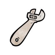 cartoon adjustable spanner N35