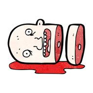 gross severed head cartoon N66