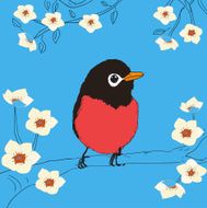 bird sitting on a branch