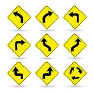 Doodle Traffic Signs Vector Icons Set N5