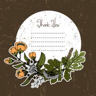 Card with Flowers