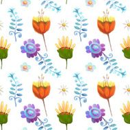 Ornate floral seamless texture endless pattern with flowers N3