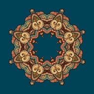 Vector pattern with marine inhabitants