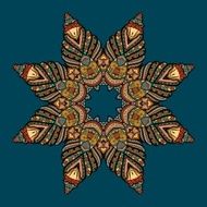Vector pattern with marine inhabitants N5