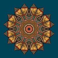 Vector pattern with marine inhabitants N6