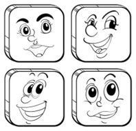 Four different kinds of square faces