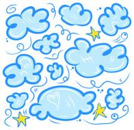 Clouds and stars