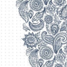 Beautiful vintage floral ornament